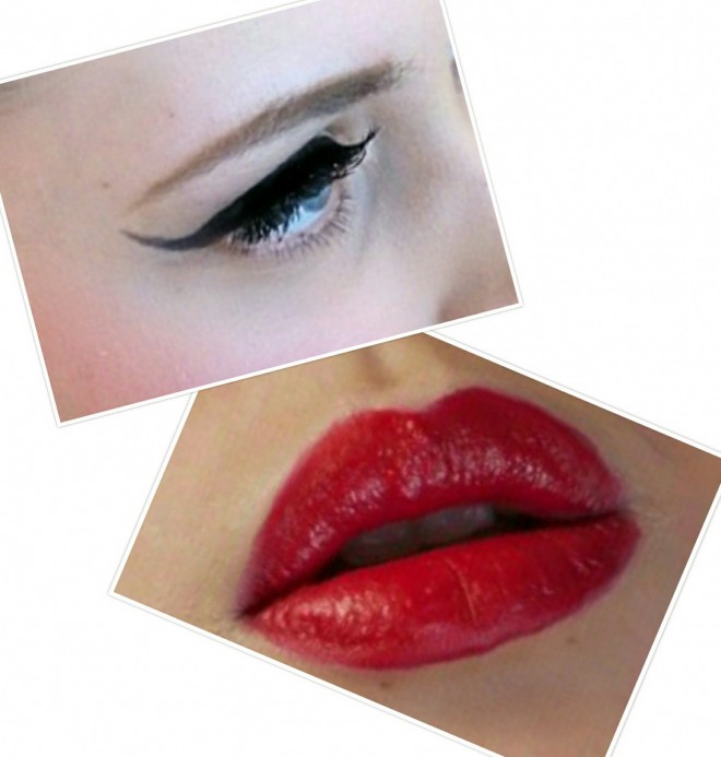 red-lip-and-winged-eye-liner-660x693 6 New Years Eve Makeup Trends To Go Out With A Bang 